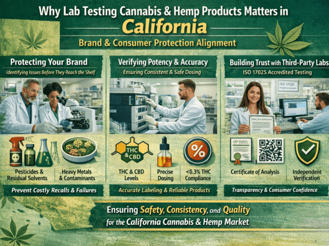 Why Lab Testing Cannabis & Hemp Products Matters in California: Brand  & Consumer Protection Alignment